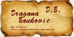 Dragana Bauković vizit kartica